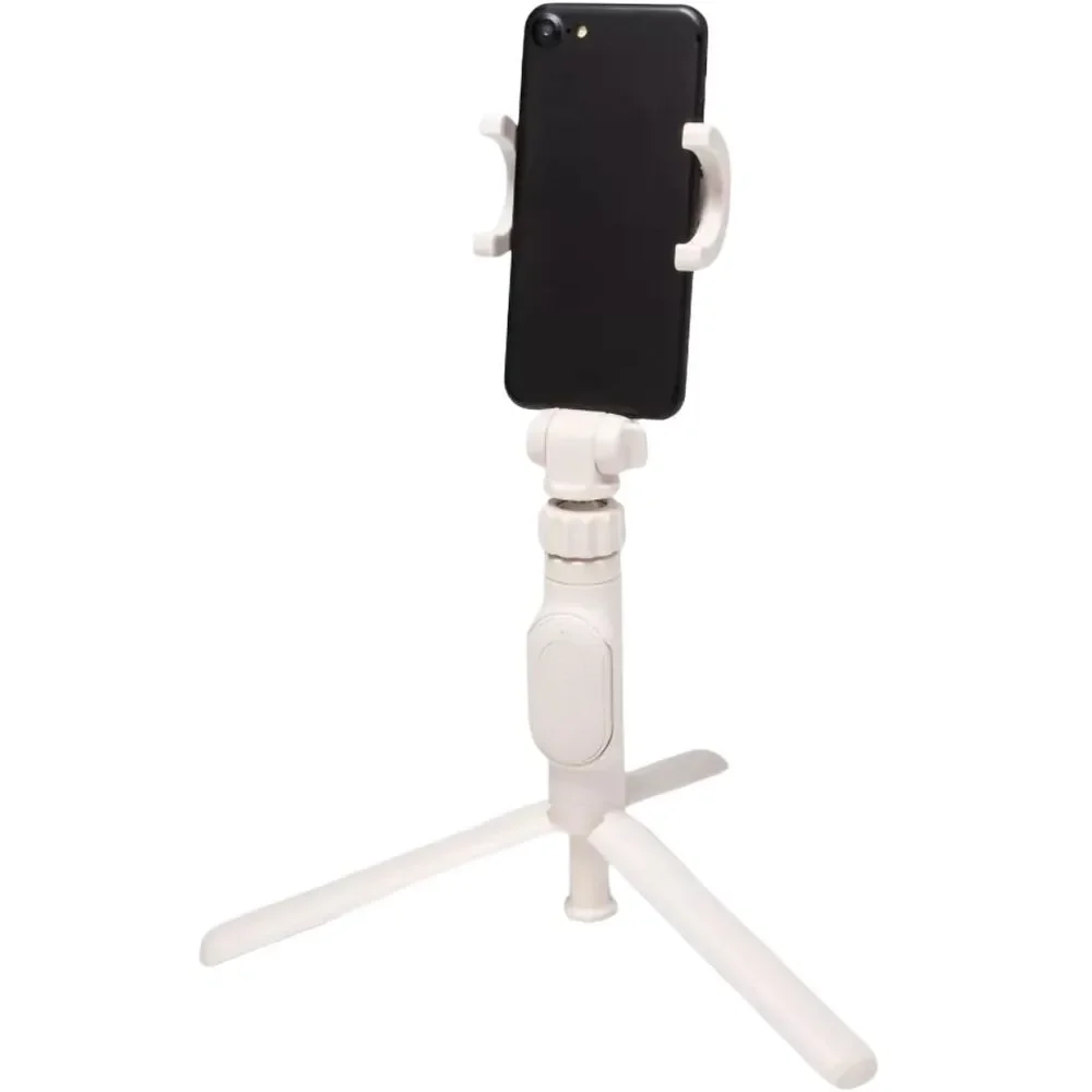 Desktop Tripod Phone Mount Adjustable Stand Stone White heyday Universal Vloggin